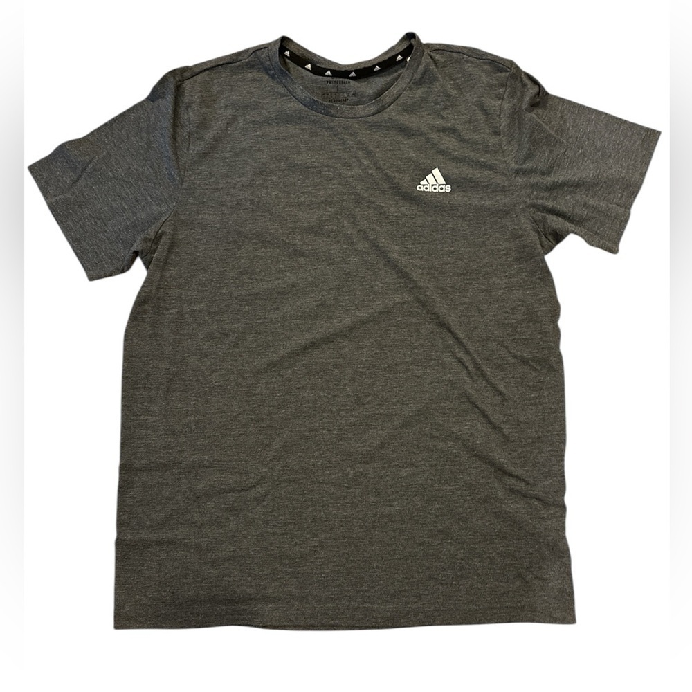 Adidas aero ready prime green charcoall gray t shirt tee large men’s‎